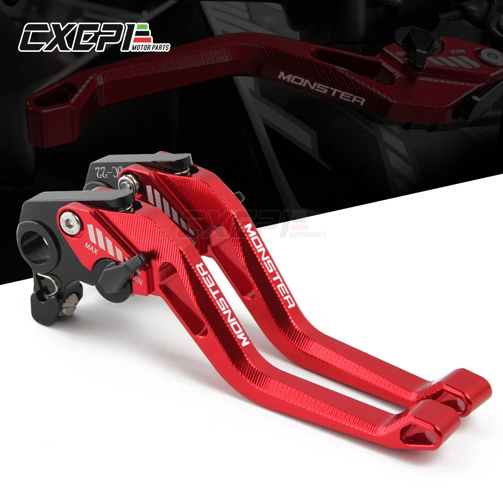 

With LOGO MONSTER Motorcycle Brakes For DUCATI MONSTER 696 796 695 620 400 CNC Ajustable Brake Clutch Levers