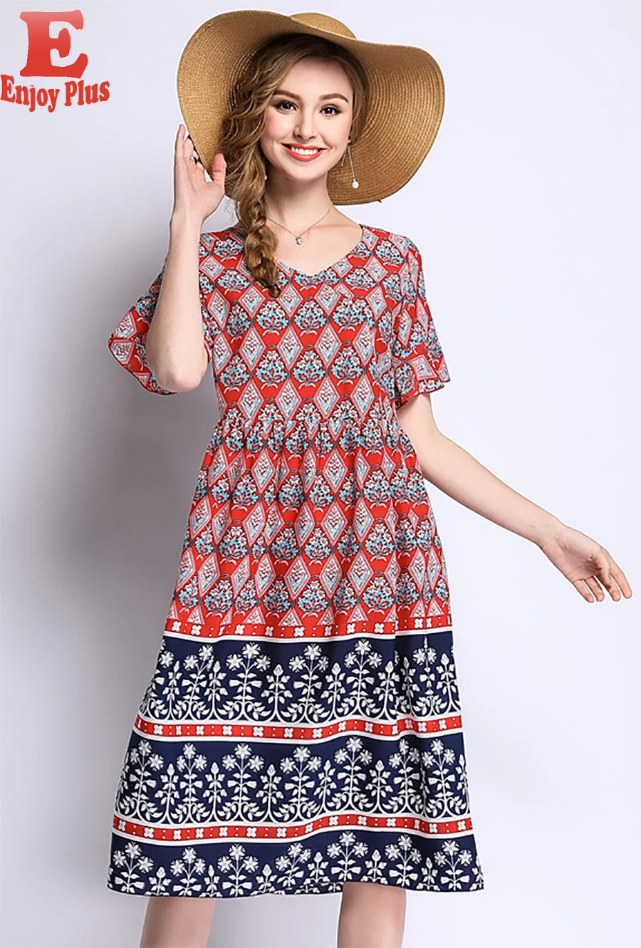 L XL XXL 3XL 4XL 5XL plus size new summer 2018 women dress short sleeve