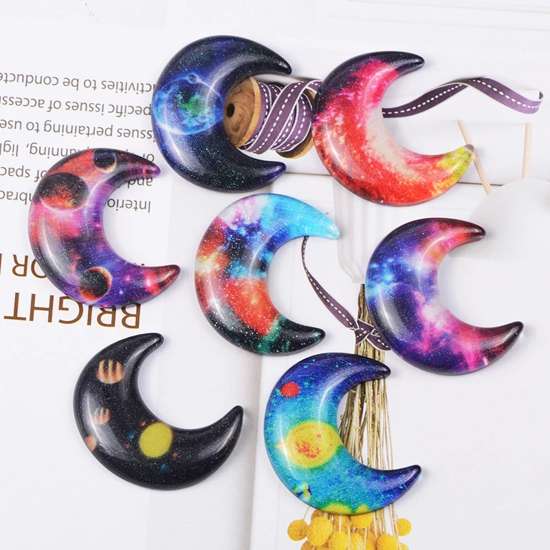 

10PC Mixed Flat Back Resin Glitter Starry Sky Cabochon Phone Case Decorative Slime DIY Accessories Planar Resin Crafts Supplies