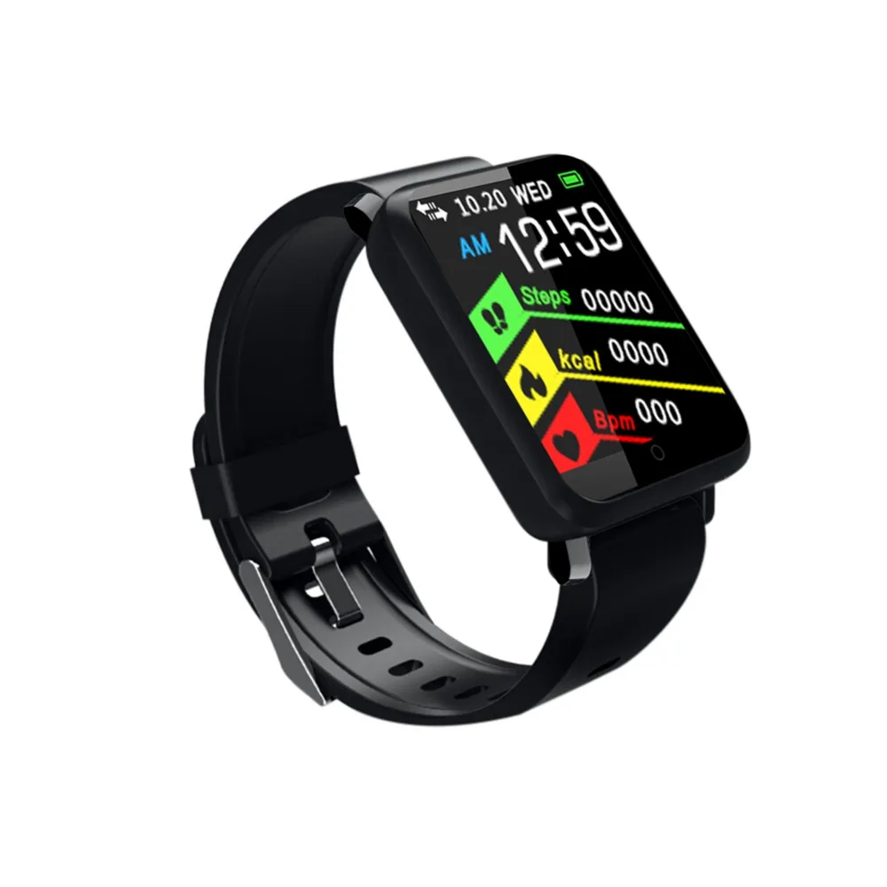 test monitor heart rate high definition sport smart fitness tracker big F1 band