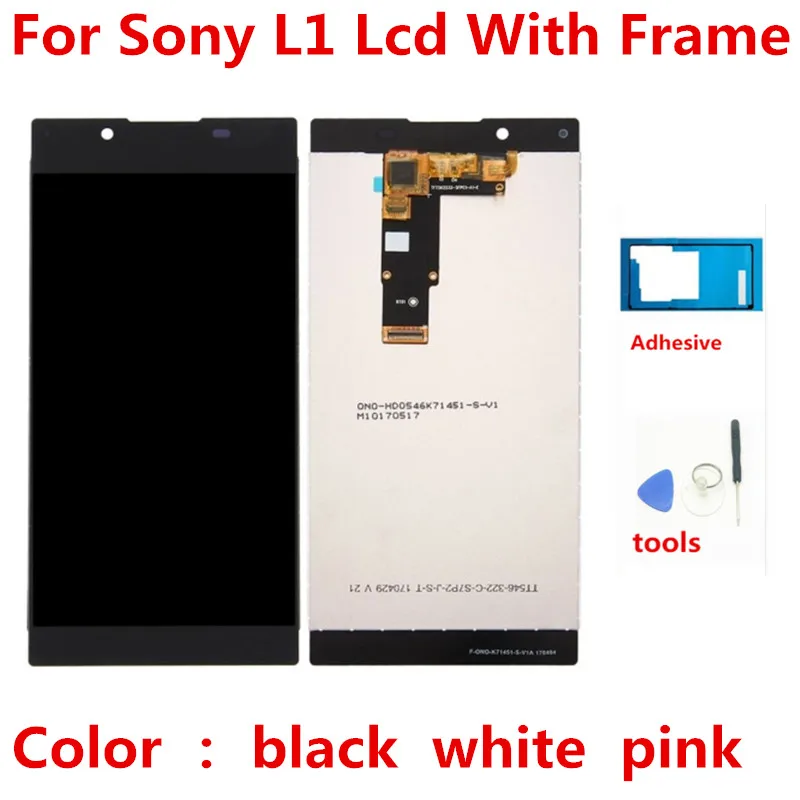 

G3311 G3313 G3312 LCD Display touch screen Digitizer with frame Assembly replacement for Sony Xperia L1
