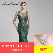 Роскошные Длинные вечерние платья, сексуальные платья с открытой спиной, платье русалки с круглым вырезом, женские вечерние платья знаменитостей, реальные фотографии CC429