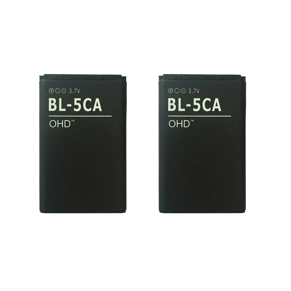 OHD 2pcslot OEM factory BL5CA BL-5CA 5CA mobile phone battery for Nokia 1110 1111 1112 1200 1208 1680classic