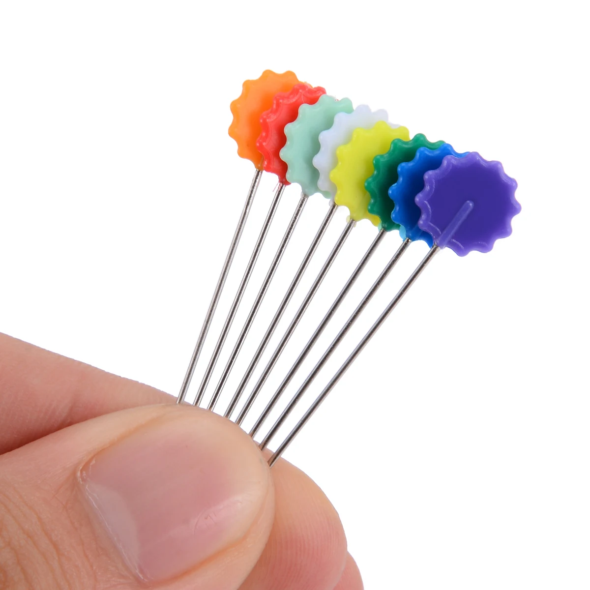 100Pcs Patchwork Needle Craft Flower Button Head Pins Embroidery Pins For DIY Quilting Tool Sewing Accessories