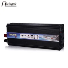 Car Vehicle Power Inverter 2000W USB Adapter Converter DC 12V to AC 220V Car Power Inverter Supply Switch On-board Charger