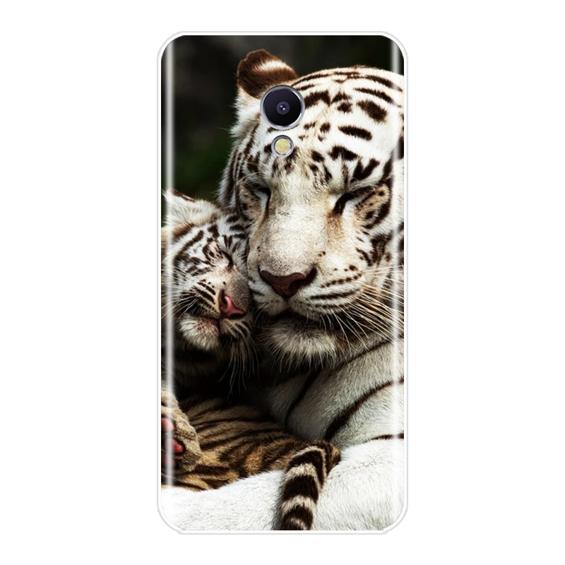 Чехол для Meizu M6 M6S M6T M5 M5C M5S M3 M3S M2 силиконовый мягкий в виде тигра леопардовый чехол