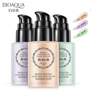 

new Bioaqua Women's Isolation Base Cream Light Breathable Concealer Moisturizing Natural Nude Makeup Cosmetics