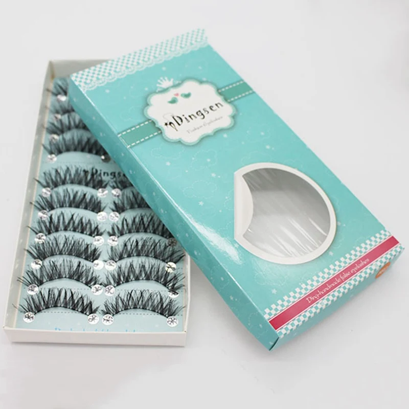 

10 Pairs/Set Makeup 3D False Eyelashes Gorgeous Soft Long Cross Eye Lashes Fake Lashes Extension Make up Beauty Tools