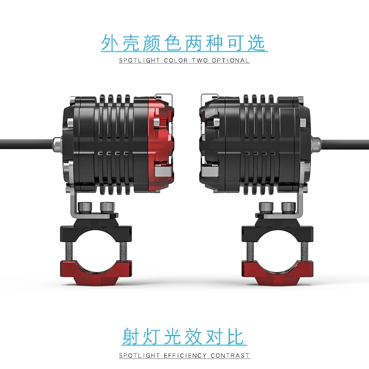 Мотоцикл светодиодный светильник с зажимом 30 Вт настольные лампы с зажимом для Kawasaki Gtr1400 Kx250f Z900 Er6 Ninja300 Z650 Ex500 Kmx Kdx Z1 Zx6r Vn1600
