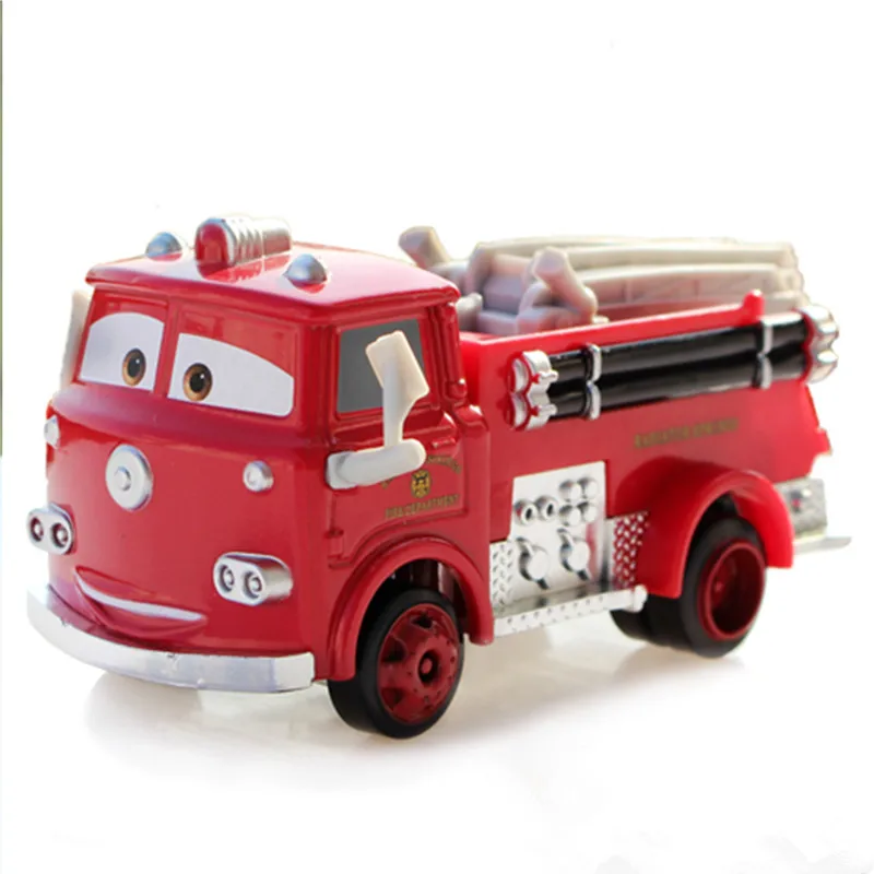 Cars Movie Toys Lightning Mcqueen the Red Fire Truck Diecast Toy Car 1:55 Loose 
