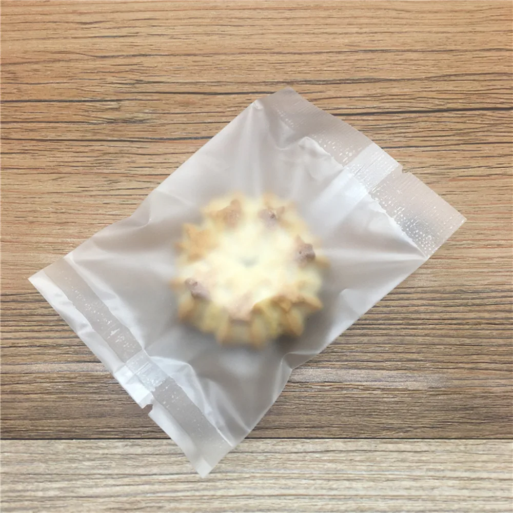 200Pcs Matte Clear Cookies Candy Packaging Bags Heat Seal Baking Plastic Pouch for Food Snack Nuts Package | Дом и сад