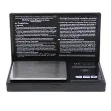 500 г светодиодный ночник цифровые весы карманные 0,01 г Электронный ювелирные золотой грамм Баланс Высокая точность весы для взвешивания инструмент