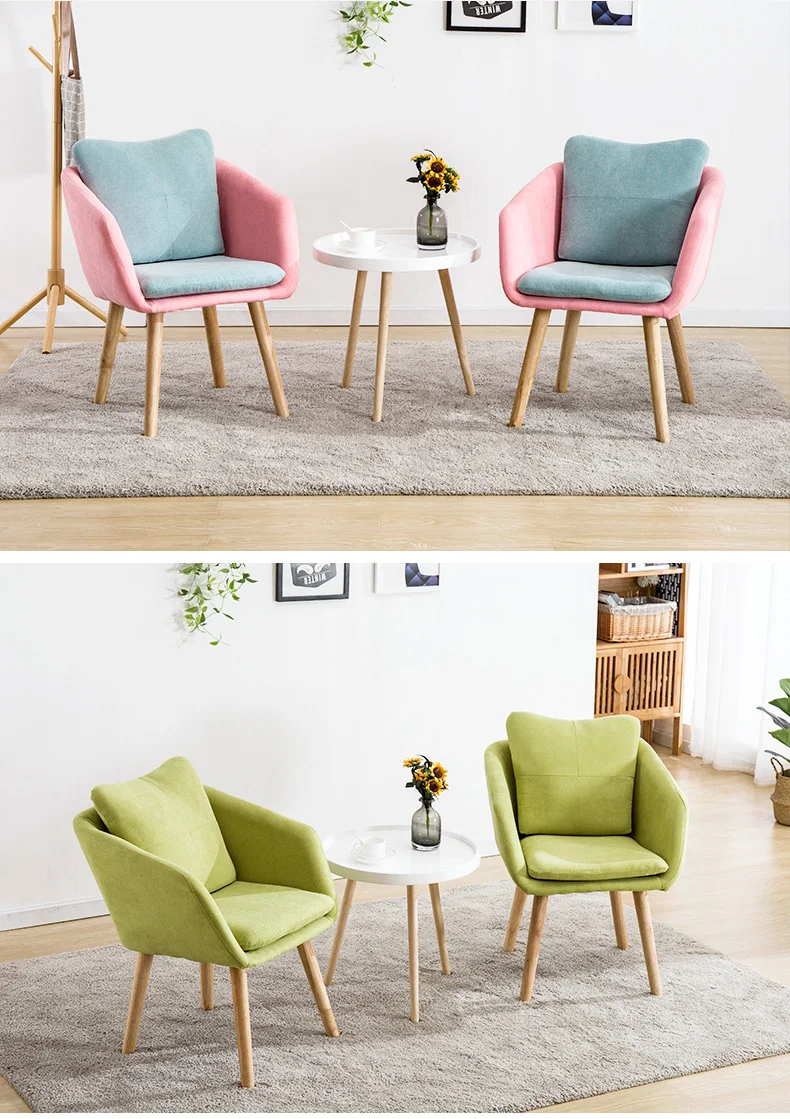 Креативное Скандинавское офисное кресло для спальни, одноместный диван, ресторан со спинкой, обеденный стул, современный минималистичный домашний ленивый стул