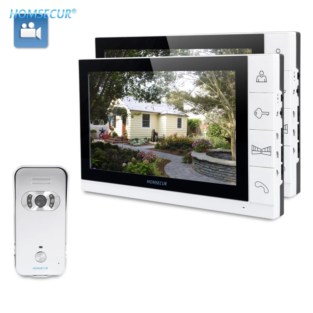 

HOMSECUR 9" Hands-free Video Door Phone Intercom System+One Button Unlock 1C2M TC021-S+TM901R