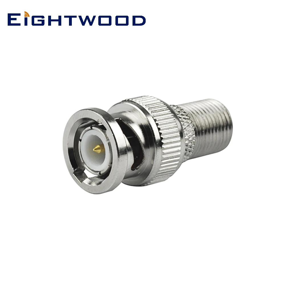 

Eightwood 5 PCS BNC to F RF Coaxial Adapter BNC Plug Male to F Jack Female RF Coaxial Connector Threaded Coupler Between Series