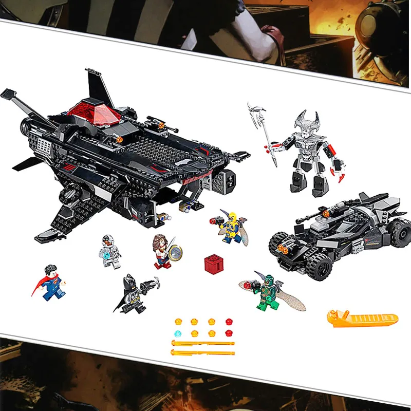 

Bela 10846 DC Comic Super Hero Flying Fox Batmobile Airlift Attack Building Blocks Toys Compatible With Bela Batman 76087