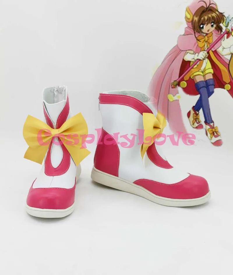 Cardcaptor Sakura Cosplay Sakura Blue /& White Cosplay Shoes Boots