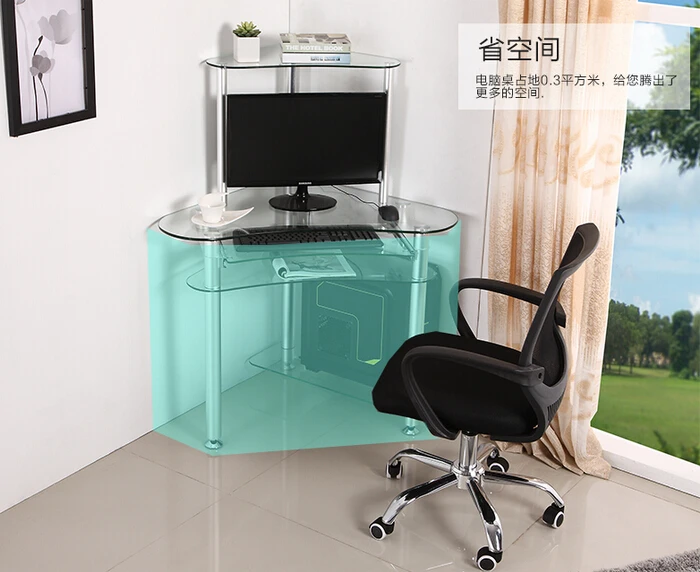 Computer desk. Desktop household. Desk.. Double-layer multifunctional 