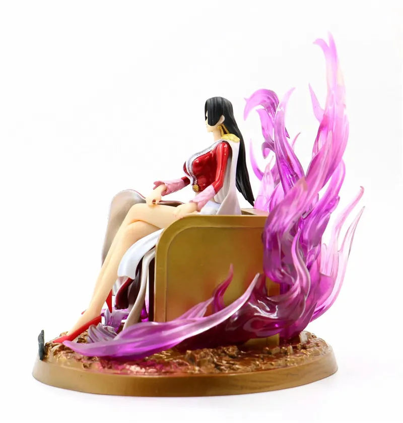 Аниме One Piece Queen Boa Hancock сидя на троне ПВХ экшн фигурка Коллекционная модель игрушки