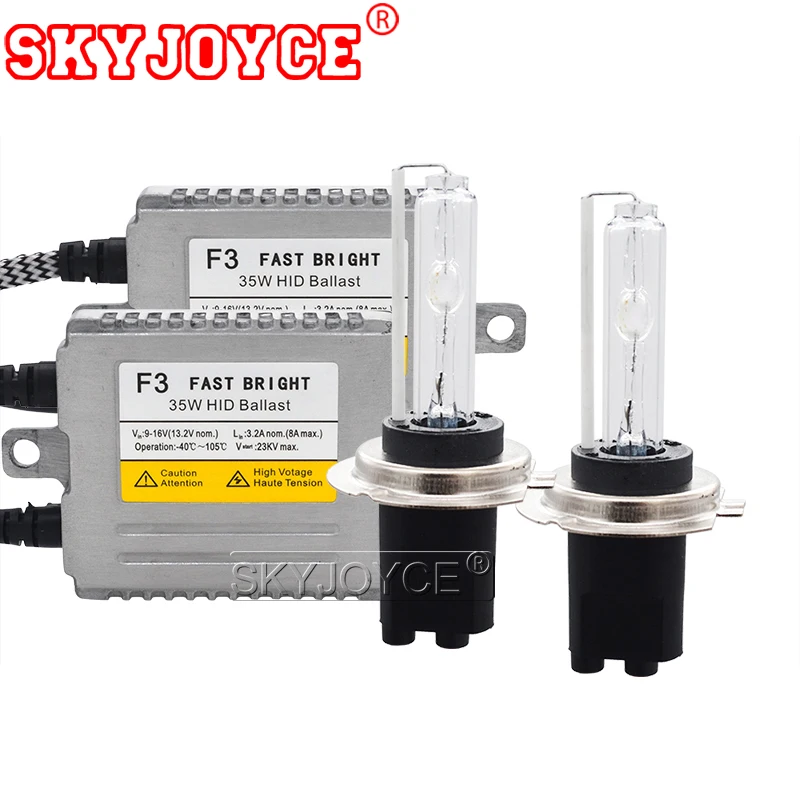 SKYJOYCE 35W H7C ксенон HID комплект Быстрый Яркий F3 DLT балласт 6000K H7C металлическая Базовая лампа 4300K 5000K 8000K автомобильный светильник комплект ксеноновой лампы