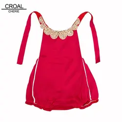 0-24 м красный 95% хлопковая одежда для малышей Одежда для новорожденных девочек лето для маленьких девочек Комбинезоны для малышек