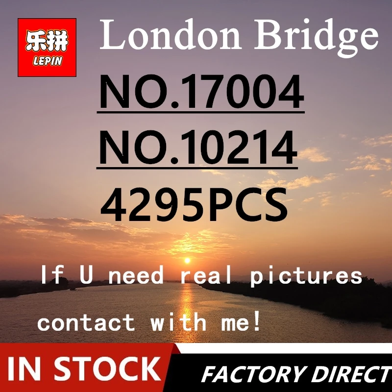 

Lepin 17004 4295Pcs Creator Expert London Tower Bridge Model Building Blocks Bricks Toys Gift Compatible Legoed 10214