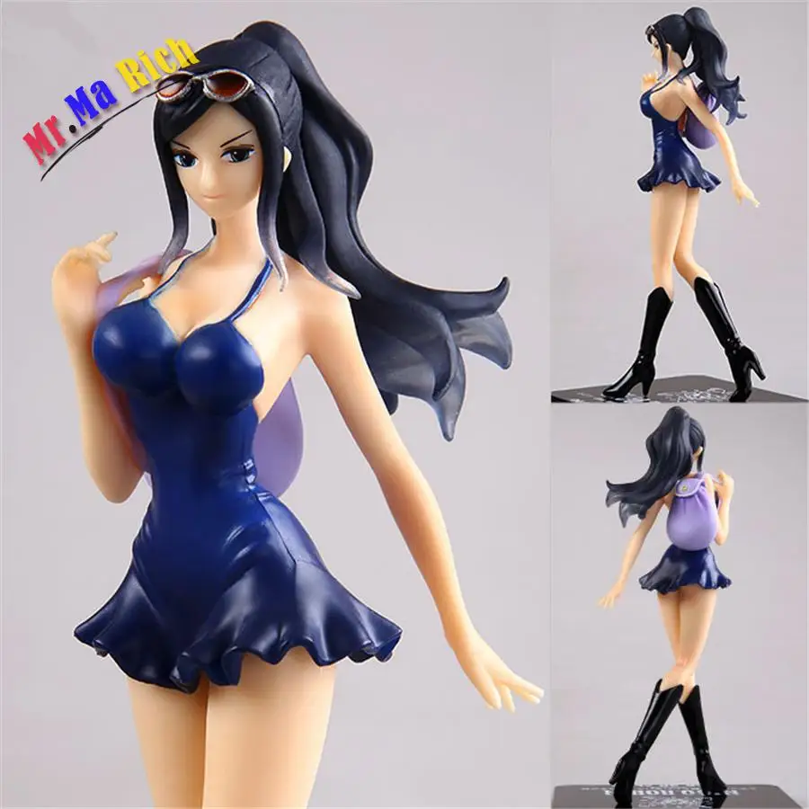 Аниме сексуальная фигура Одна деталь Нико Робин синий купальник Ver. pvc Фигурки