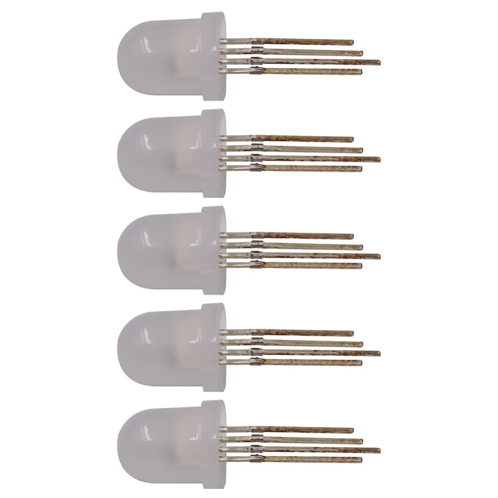 Круглые разноцветные неоновые светодиодные RGB чипы DC 5 В мм 8 IC APA106 F5 F8 Arduino матовые