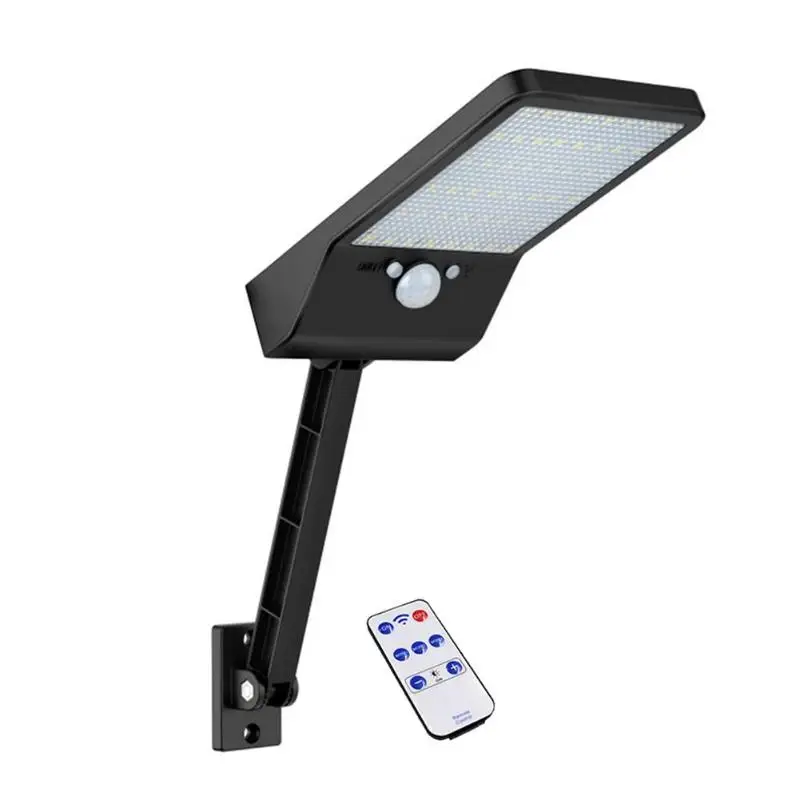 White Light 48 LED Регулируемый 48 светодиодный солнечного света Цвет с контроллером 3 режима Водонепроницаемый загорается лампа для Открытый сад Уолл-стрит - Испускаемый цвет: White Light 48 LED