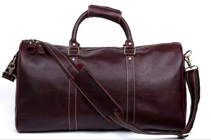 

2017 new fashion travel bag big size genuine leather travel bag with good quality free shipping