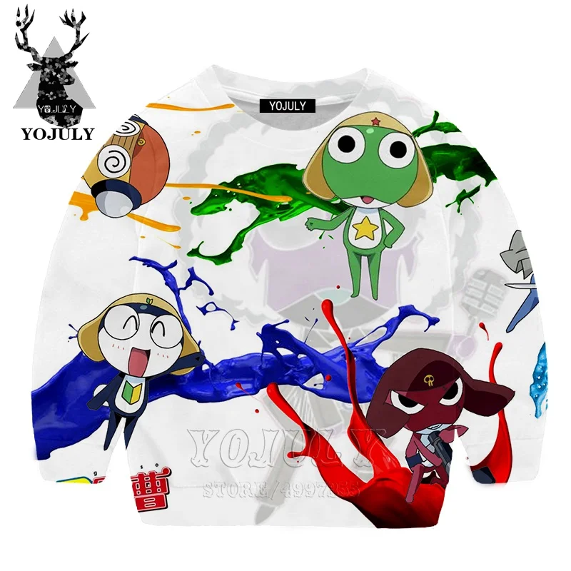 YOJULY Keroro Gunsou harajuku 3d принт для маленьких мальчиков и девочек Свитшот «Юность» Детская одежда модная одежда с длинными рукавами Modis Лидер продаж SW69
