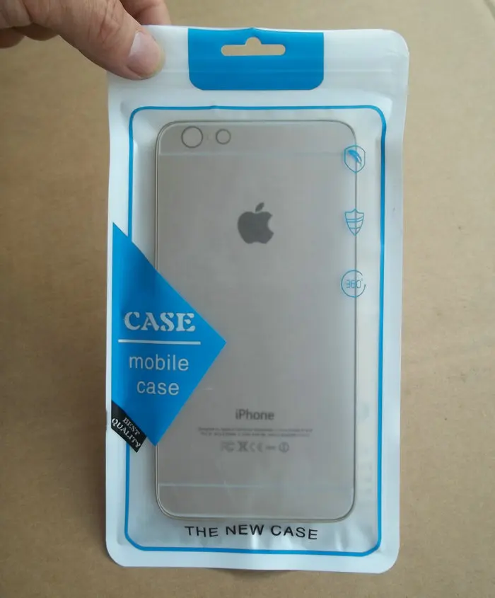 

1000pcs/lot 12*21cm Clear plastic zipper Retail Packaging bag for iphone 6s 7plus Samsung s6 S7 C7 note4 mobile case Package bag