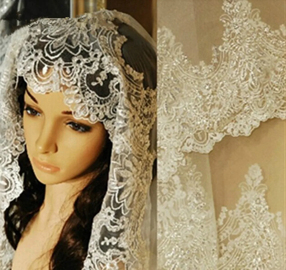 Real-Photos-2018-White-Ivory-Wedding-Veil-3M-With-Comb-Lace-Beads-Mantilla-Bridal-Veil-Wedding