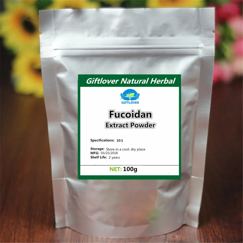 

100% Pure Fucoidan Extract Powder, 20% Ycophaein ,He Zao,Kelp Extract,Phaeophyta,Natural & High Quality with Free Shipping
