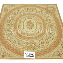 8'x10' французские Aubusson плетеные коврики ручной работы aubusson ковры