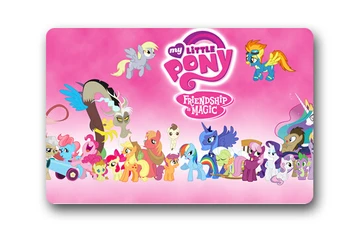 

Christmas Decoration Custom My little Cartoon Pony Doormat Stylish Bedroom Carpet Classic Durable Bathroom Mats #DM-041