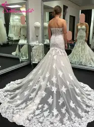 Alexzendra Русалка сексуальное свадебное платье 2019 CustomizeSweetheart плюс размеры vestido de novia