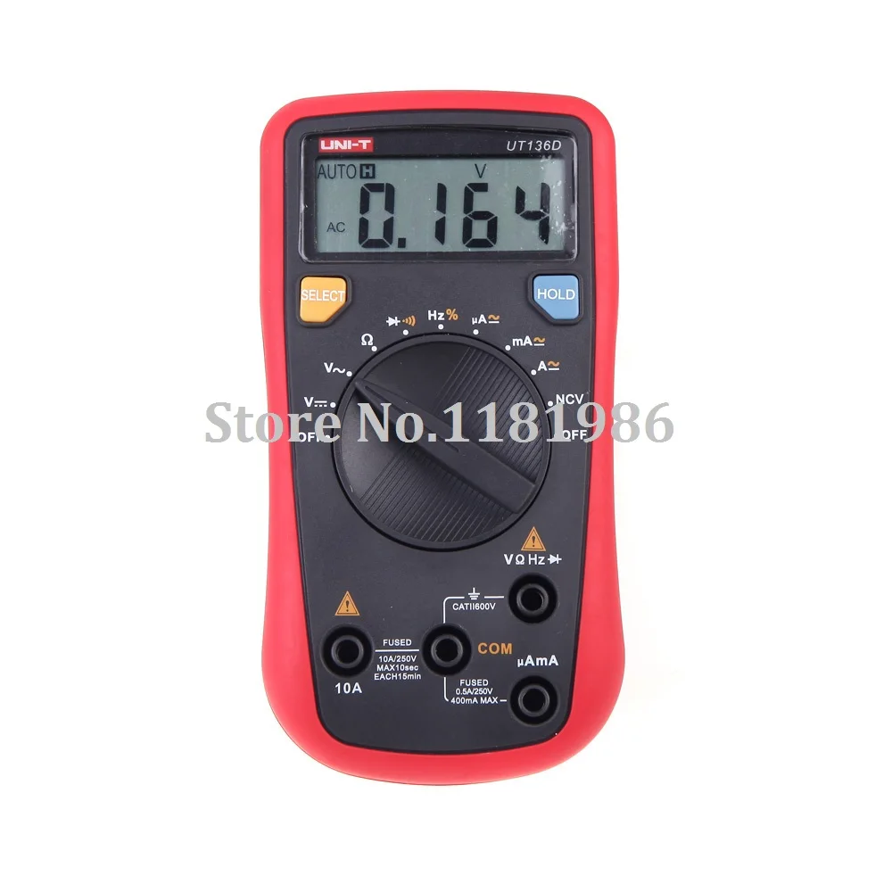 UNI T UT136D Auto Range LCR Meter Multitester Data Hold DMM Digital