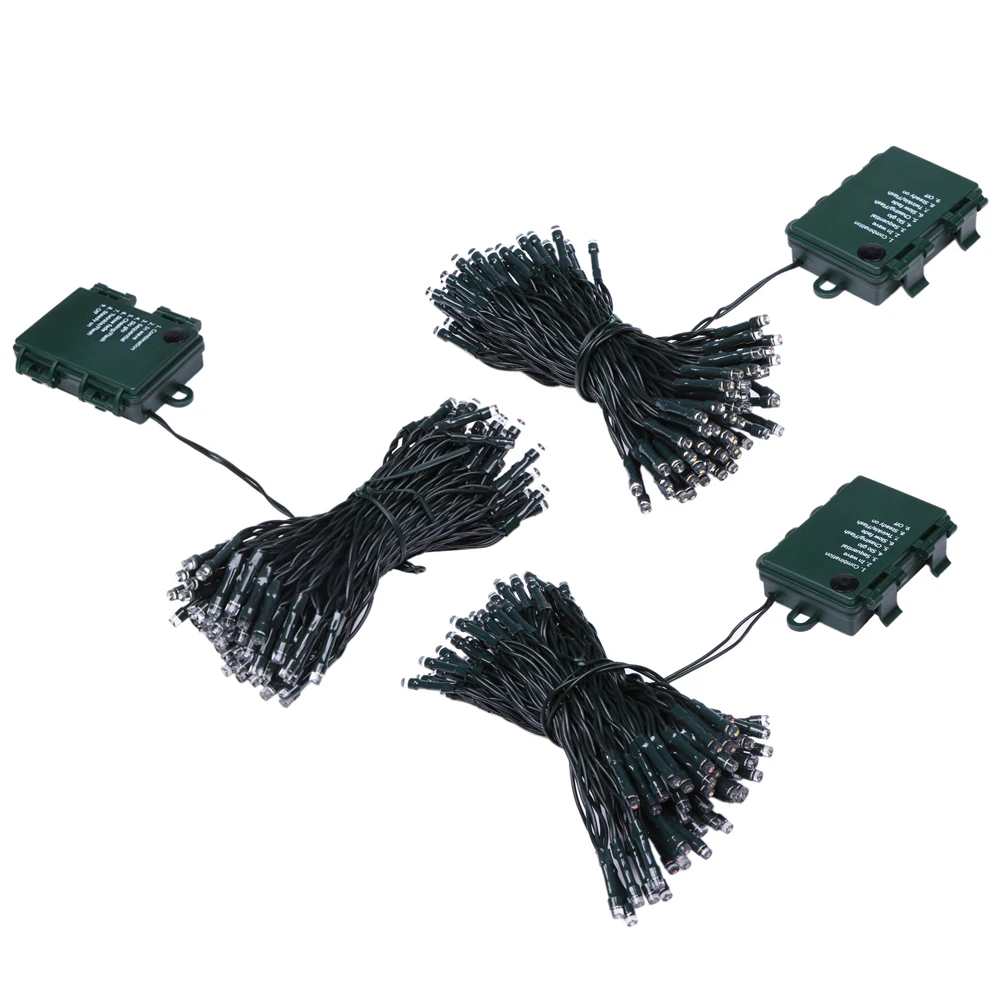

10M 100 LED Waterproof Battery Powered LED String Lights for Xmas Garland Party Wedding Decoration Christmas Flasher Fairy Light