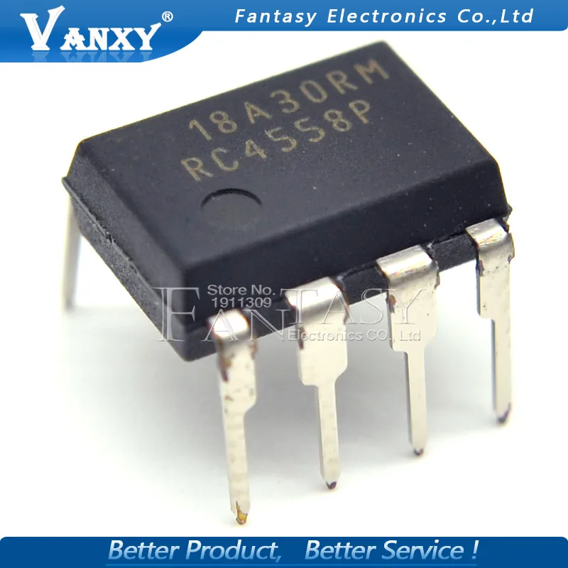 10 шт. RC4558P DIP8 RC4558 DIP новое и оригинальное IC
