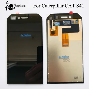 

100% Tested New Original 5.0 inch Black Full LCD DIsplay + Touch Screen Digitizer Assembly Replacement For Caterpillar CAT S41
