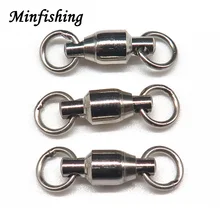 Minfishing 100 шт./лот, супер сильные Вертлюги HZJC, аксессуары для ловли карпа, океанская лодка, рыболовные снасти, Размер 0, 1, 2, 3