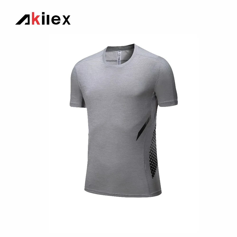 Men's Workout Shirts Akilex Sportswear Quick Dry Running Sports Gym Clothing Basketball Shirt