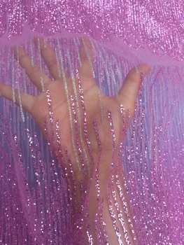 

Pretty design Cross design L-164 glued print glitter tulle african India dress fabric for sawing wedding bridal gown