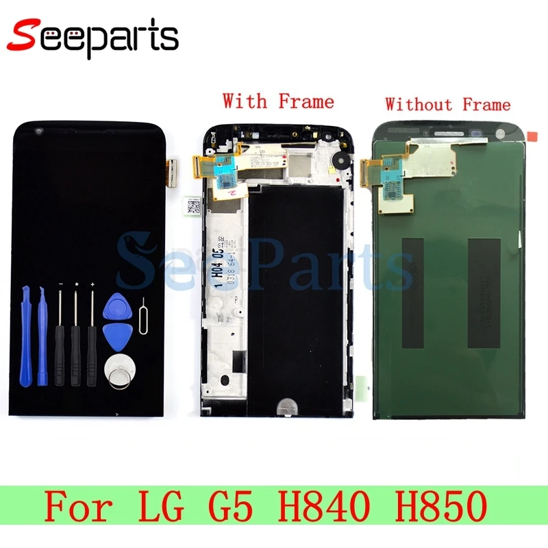 

For LG H840 H845 H850 G5 LCD Display Touch Screen Digitizer Assembly With Frame 2560x1440 Pantalla Replacement For LG G5 SE LCD
