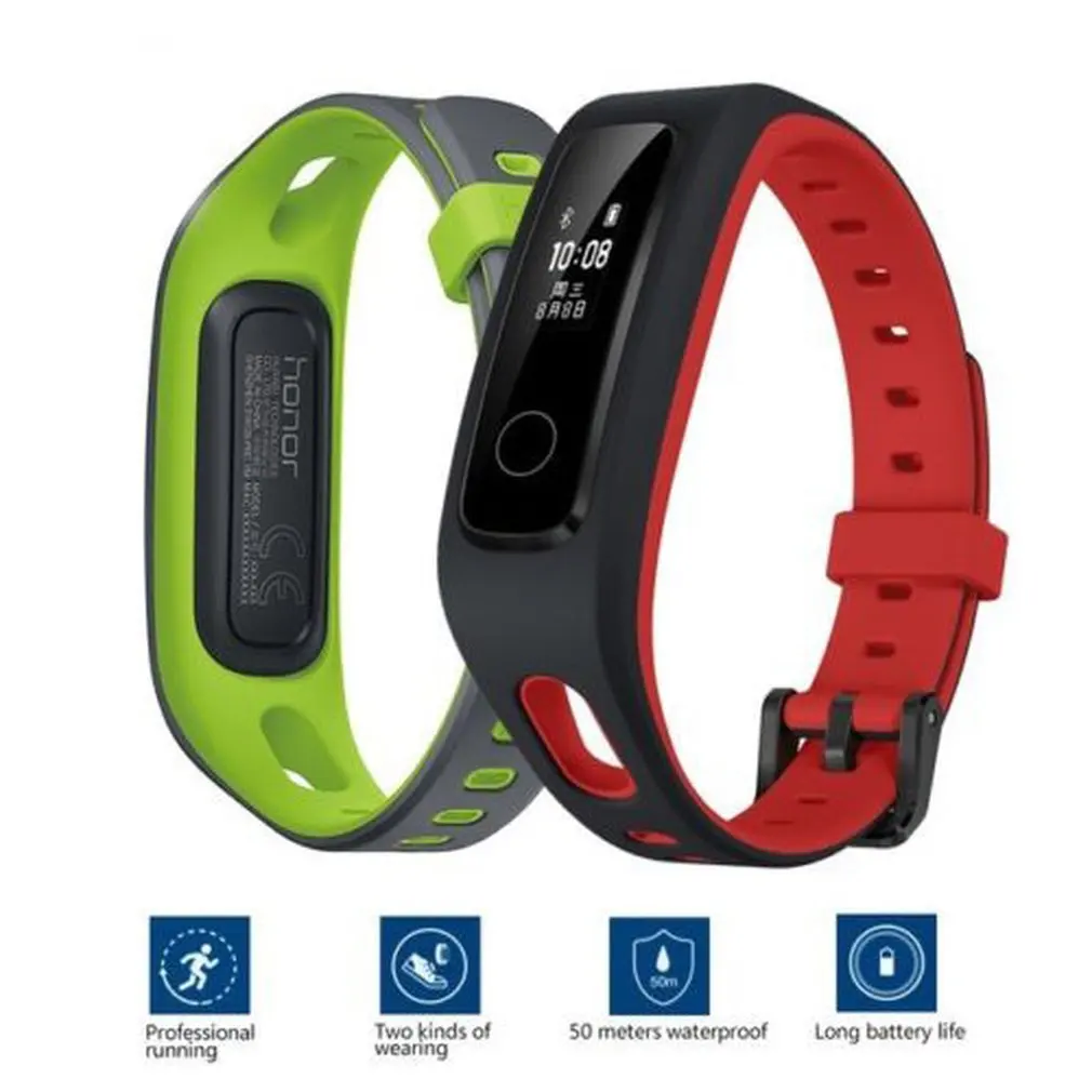 

Unisex Soft Silicone Watch Strap Smart Wristband HR Sleep Monitor Pedometer Fitness Tracker Smart Watch