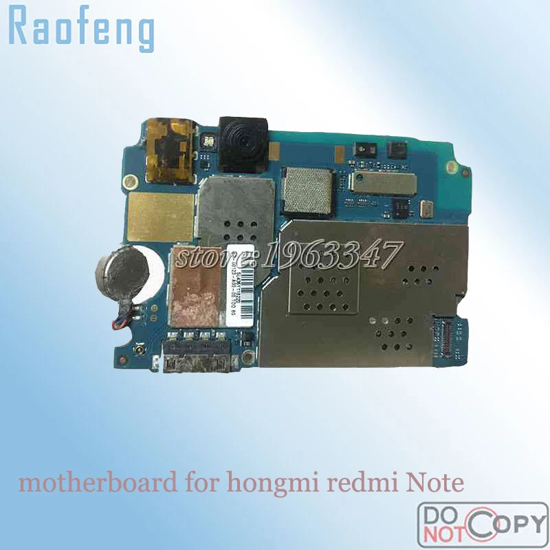 

Raofeng Well test before to ship motherboard for Xiaomi redmi note mainboard WCDMA Disassembled with chip Logic Board