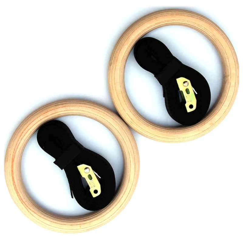 2019 сверхмощные деревянные 28 мм гимнастические кольца для упражнений с ремешками с пряжкой для дома, спортзала, кольца для подтягиваний, Ups