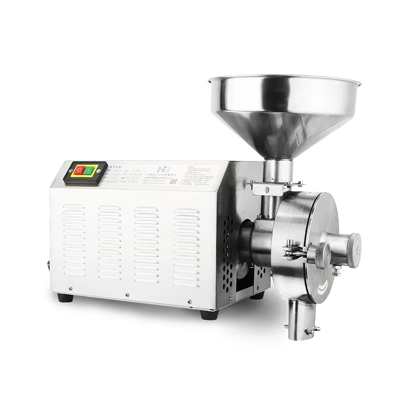 

110V 220V High efficiency commercial Grain Grinder stainless steel grinding machine for spices/corn/soybean 20-40KG/h 2500W