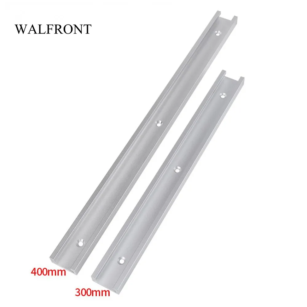 

WALFRONT Aluminum Alloy T-Slot Track Drill Press Router Table Band Saw T-Track Woodworking Tools for Workbench Machines 300/400